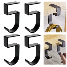 Bohrma Pack of 4 Bag Holders for Table, Table Handbag Holder Hooks, Handbag Holder, Holders for Table Handbags Holder Table, Non-Slip Bag Hook Holder, Handbags, Bag Holder, Table Handbag Holder Hook