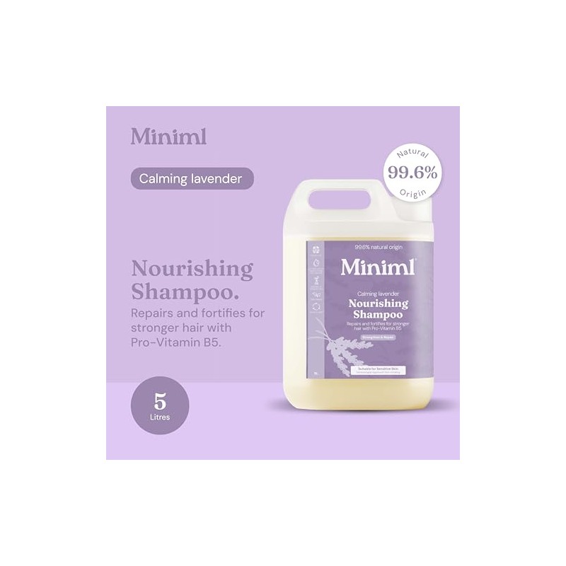 Miniml Natural Eco Hair Shampoo 5L Refill – Lavender &