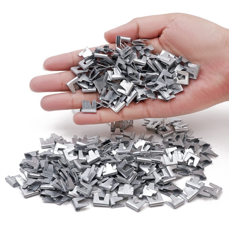 1200pcs Wire Cage Clips with Hog Ring Pliers Fencing Plier