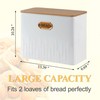 HOME PALETTE Extra Large Bread Box for Kitchen Countertop Corner