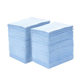 Sumedtec Pack of 150 Toothed Bibs, Premium Disposable Tattoo Bibs, Tattoo Tablecloth, Clean Tattoo Tray, Multipurpose Tattoo Accessories, Blue, sky blue