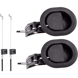 ABSOK 2 Pieces Pull Recliner Handles, Sofa Spare Parts Universal Reclining Chair Handle with Cable, Alloy Release Unlocking Handle, Handle Replacement for Reclining Chair, Couch and Pull Chair