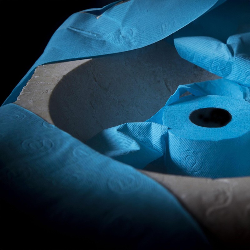 Renova Blue Toilet Paper 3-Ply - Pack of 6 Compact