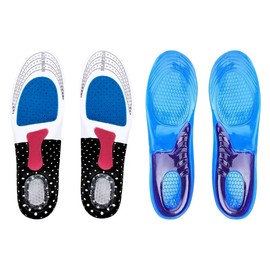 2 Pares Plantillas Ortopédicas Gel Confort y Deporte | Soporte de Arco Alto Antifatiga Unisex | Ajustables para Zapatos | Alivio Dolor Pies Fascitis Plantar (Paquete 3)