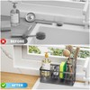 Kitchen Sink Caddy Organizer, Sponge Holder for Kitchen Sink Organizer,