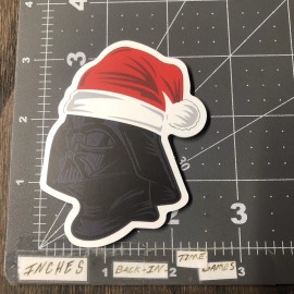 Darth Vader Santa Claus Adult Humor Sticker For Skateboard Phone Guitar Ect New7