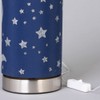 LITECRAFT Glow Moon & Stars Table Lamp with Blue Cylinder