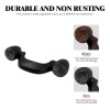 HDBUBALUS Matte Black Rear Turn Signal LED Light Smoke Lens