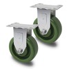 4 Inch High Temperature Casters, Oven-Safe Bakery Rack Casters, -20°F