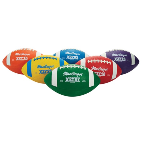 Youth Size Footballs Mulitcolor - Set of 6