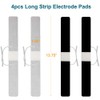 LotFancy TENS Unit Pads 1.65"x13.75", 4Pcs Electrode Pads Long Strip