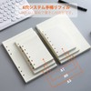 Notepad Refill, A7, Mini 6 Holes (Set of 4), 0.2
