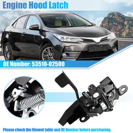 X AUTOHAUX 53510-02500 Car Engine Hood Latch Lock for Toyota Corolla 2014 2015 2016 2017 2018 2019 Hood Latch Assembly Hood Lock Assy 5351002500