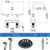 4-Inch 2-Handle Brushed Nickel Bathroom Faucet with Pop-up Drain and