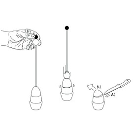 Take2 Clack Ceramic Egg Cracker Egg Topper – Eggshell Designed to Breakage Breaker Floral Flowers