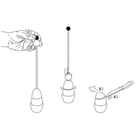 Take2 Clack Ceramic Egg Cracker Egg Topper – Eggshell Designed to Breakage Breaker Floral Flowers