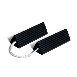 Roadblock RC5518-P Rubber Triangular Wheel Chock, Black, 18" Length, 5" Width, 4.33" Height (Pair)