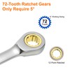 HARFINGTON Double Box End Ratcheting Wrench 24mm x 27mm Metric