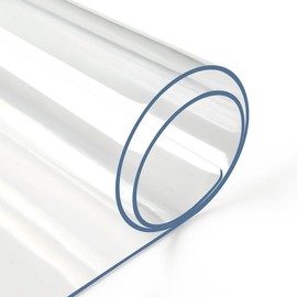 Deep Dream 2.0mm Clear Desk Cover Protector, 35×70 Inch Clear Desk Cover, Clear Desk Mat, Table Cover Tablecloth Protector Rectangle, Table Protector for Dining Room Table