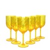 Yalin Set of 6 Unbreakable 15 oz Acrylic Plastic Wine
