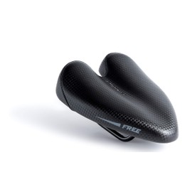 DUOPOWER Bicycle Saddle MTB Anti Prostate - Road Model Free Saddle Ergonomic No Tip Suitable for Mountain, Triathlon Without Nose Man Woman City Black