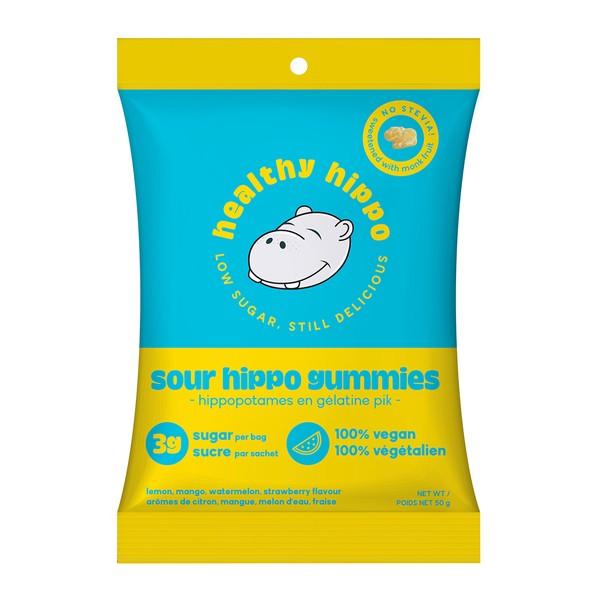 Healthy Hippo Sour Hippo Gummies 50g
