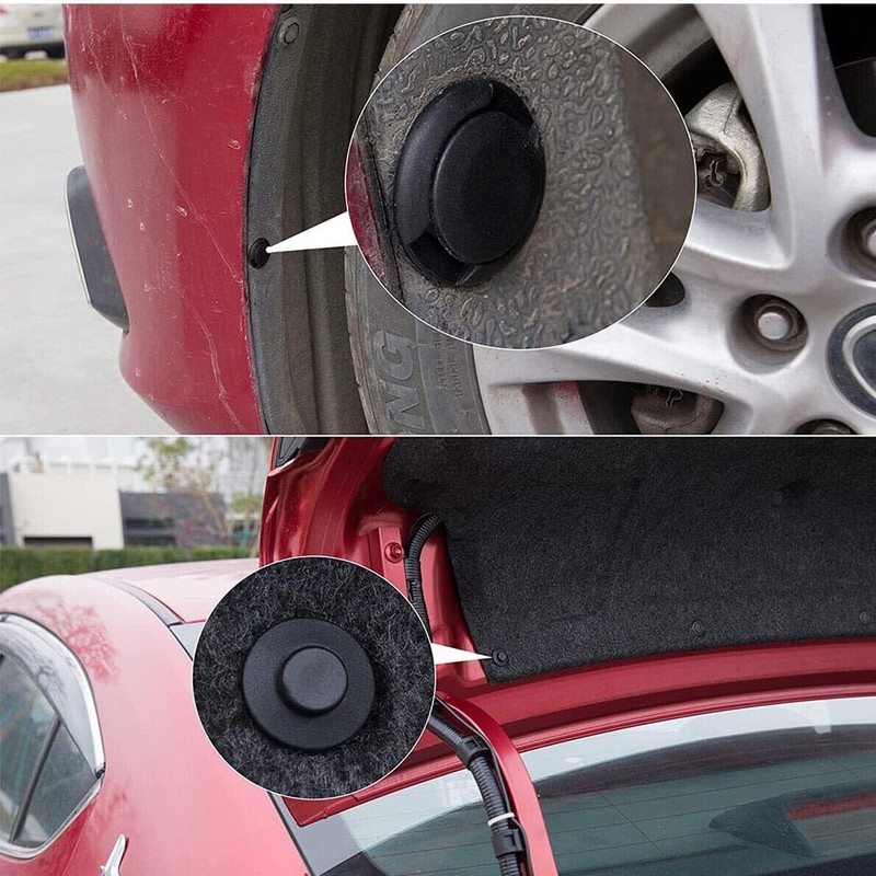 HiLiBoom Plastic Rivets Car Fender Bumper Clips Retaining Clips Rim