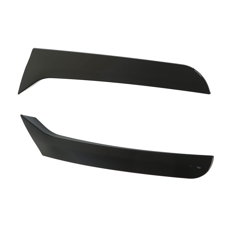 2 Pcs Rear Window Spoiler Glossy Black Left Right Side