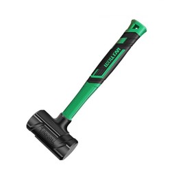 BUSKPOK Dead Blow Hammer, Rubber Mallet with Non-Slip Grip, Marring Resistant (2LB)