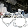 YGQ 3.5 Inch Exhaust Gasket 3-Bolt 89.5mm Muffler Flange Header