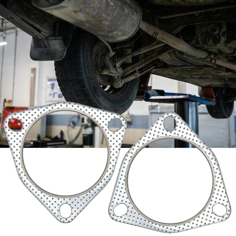 YGQ 3.5 Inch Exhaust Gasket 3-Bolt 89.5mm Muffler Flange Header