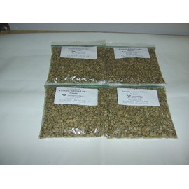 Bolivia & Costa Rica Coffees Sampler Pack A: Four half-pound green coffees