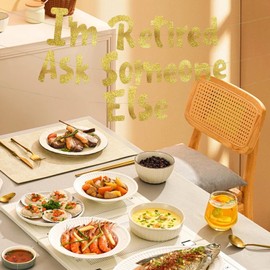 Retirement Banner, Gold Glitter Banner, "I'm Retired Ask Someone Else", Happy Retirement Banner, Men’s Birthday, Bachelor Party, Retirement Party Supplies, Gifts and Decorations