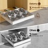 Delamu Pull Out Cabinet Organizer, 21" Deep Pull Out Drawers