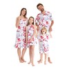 Matchable Family Hawaiian Luau Shirts, Misty Lotus White, Men, Large