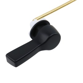 Chinflly Universal Toilet Flush Handle,Front Mount Toilet Lever Replacement Handle Tank Kit,Toilet Trip Lever,Black