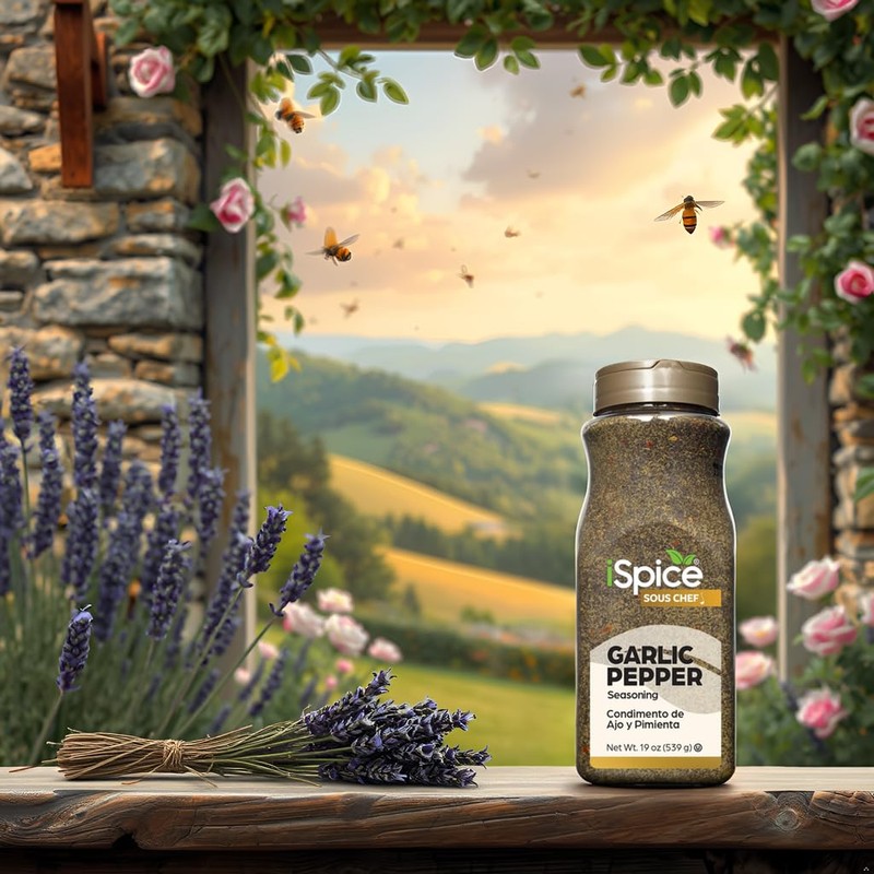 iSpice | Garlic Pepper Seasoning | 19 oz | Bulk