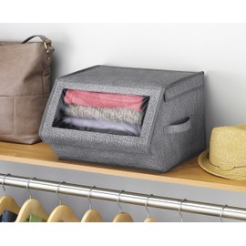 Whitmor Stackable Window Box, Crosshatch Gray
