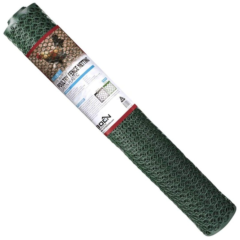 BOEN Poultry hex Netting Plastic Temporary Barrier Chicken Wire Protection