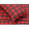 RUVANTI 100% Cotton 4 Pcs Flannel Sheets Queen Size, Deep