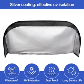 2 Pack Tire Covers Dual Axle Wheel Cover Double RV Nylon Trailer Tire Covers Camper Wheel Covers Part RV Accessories with Storage Bag for RV Truck SUV(27-30 Inch Wheel Diameter,UV Proof Coat)