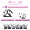 Cluster Eyelashes, Pack of 72 Eyelash Clusters, DIY Eyelash Extensions,