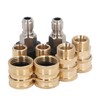 Garden Hose Quick Connector Set 3/8in 3/4in American Garden Hose