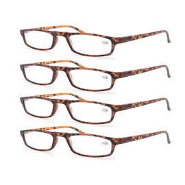 MODFANS - Gafas de lectura - 4 pares de lectores de moda para hombres y mujeres, 4demi, M
