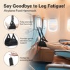 Foot Hammock for Flight Portable Airplane Foot Hammock - Adjustable