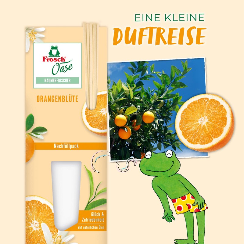 Frosch Oase Orange Blossom Refill 90 ml with Natural Oils