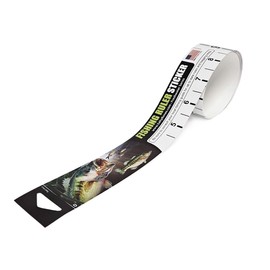 Salty Bones 36" Fishing Ruler Sticker - Largemouth Bass Edition - Made in The USA