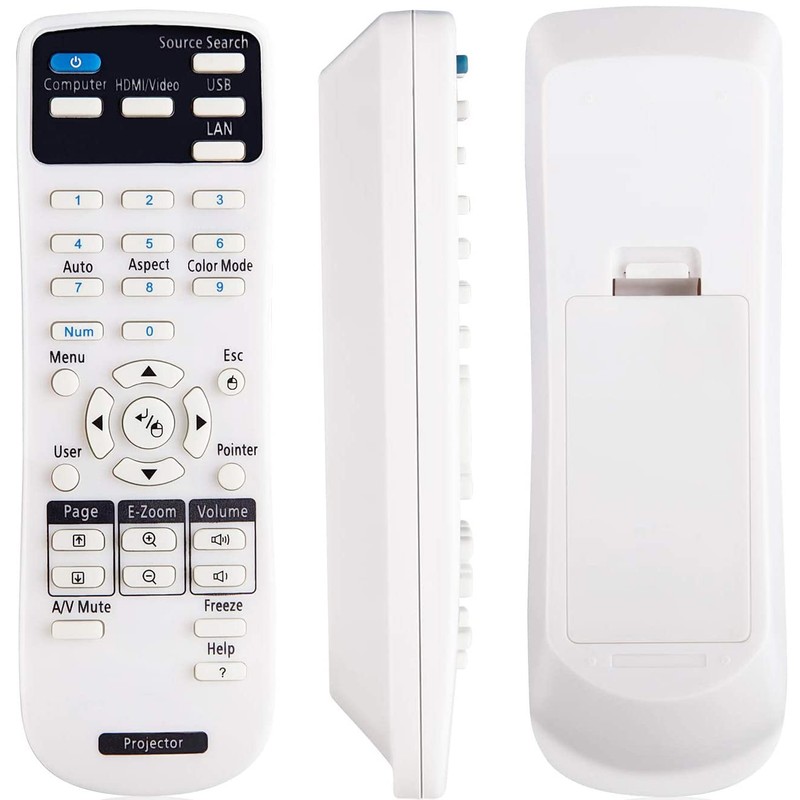 Projector Remote Control Compatible with Epson Projector, Home Cinema, Powerlite,