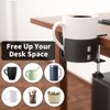Large Desk Cup Holder, YYP Anti-Spill Cup Holder for Desk