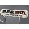 Red Duramax Diesel "working hard since 2001" emblem keychain- 11